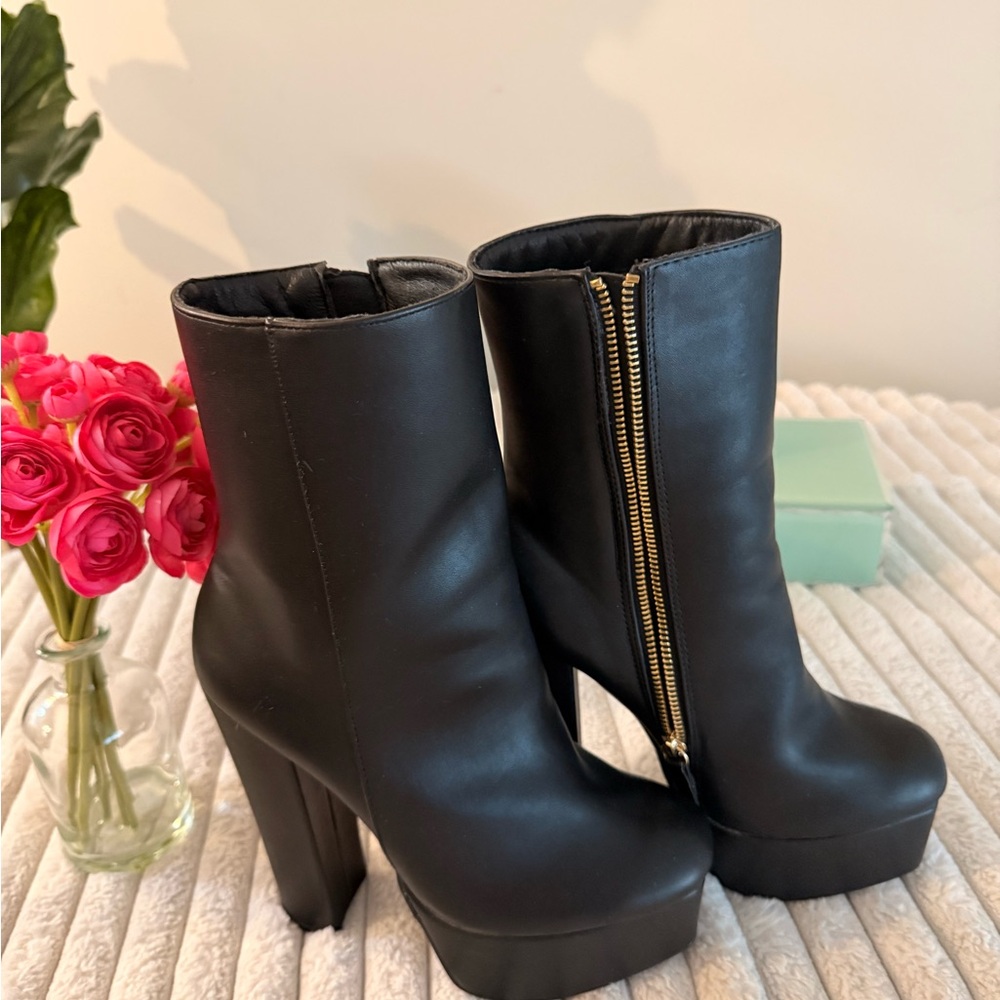 Black Platform Ankle Boots